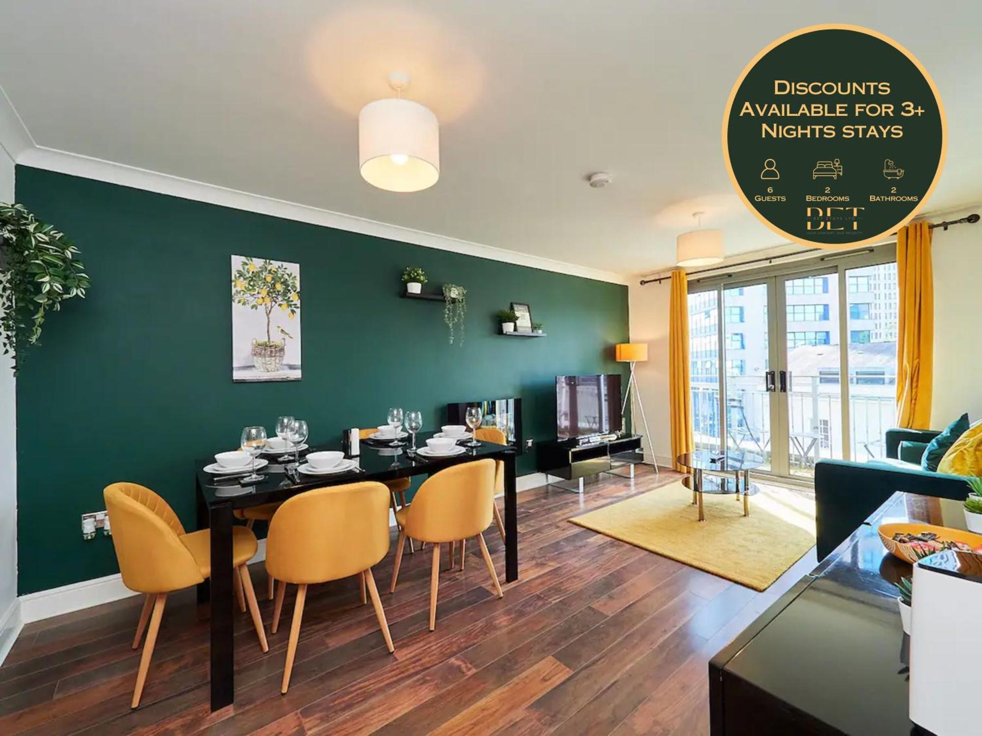 Emerald Suite - Two Story Duplex Apartment - Balcony - Contractors - Family - City Centre - Broadway Plaza - Five Ways - Sleeps 6 Бирмингем Экстерьер фото